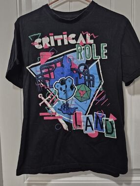Mens Critical Role Land T Shirt Size Large